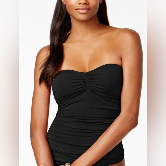 La Blanca NWT Island Goddess Convertible multi-way Bandini Black Size 6 - Picture 5 of 6